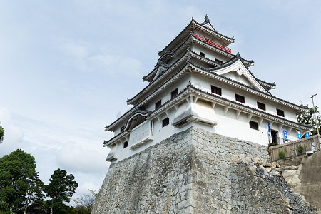 唐津市的传统日本城堡