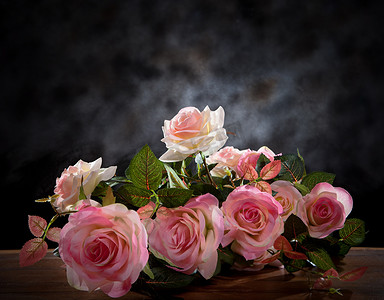 静物玫瑰花束花