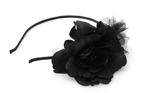 黑色花朵头带时尚配饰