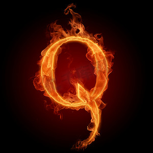 燃烧的字母 Q