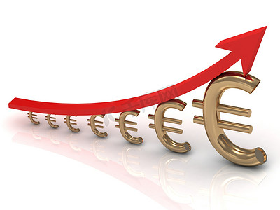 增长图表欧元的插图