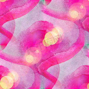 散景抽象粉色水彩无缝纹理手绘 bac