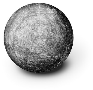 在白色的完全圆的球形的石头