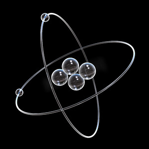 3d 氦原子由玻璃制成