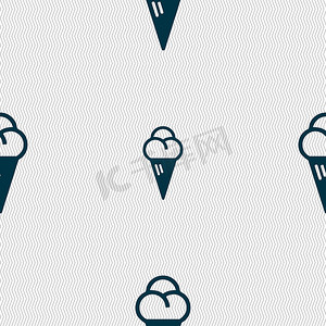 冰淇淋图标标志。