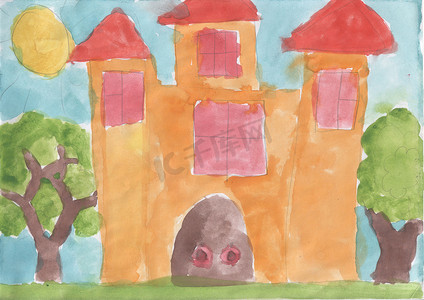 儿童画——童话城堡