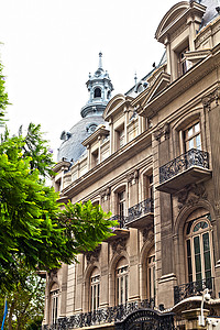 法式建筑摄影照片_阿根廷布宜诺斯艾利斯的法式建筑