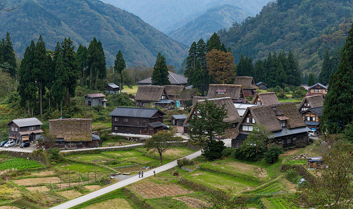 白川乡的传统日本老村