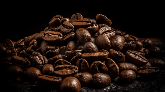 咖啡原料摄影照片_一粒咖啡豆