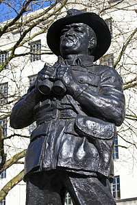 陆军摄影照片_伦敦子爵斯利姆雕像