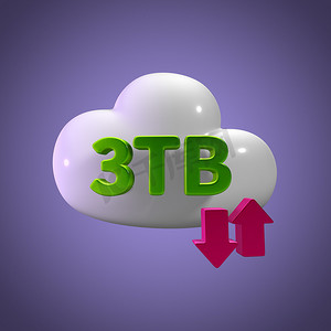 3D 渲染云数据上传下载插图 3 TB 容量