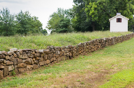 弗雷德里克斯堡战役中保存下来的城墙部分