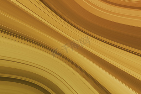 黄色曲线，具有移位透镜效果的深色抽象背景