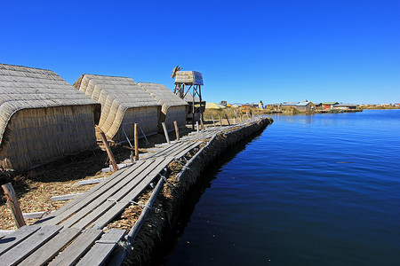 Totora 芦苇浮岛 Uros，的的喀喀湖，秘鲁