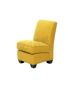 黄色现代椅子