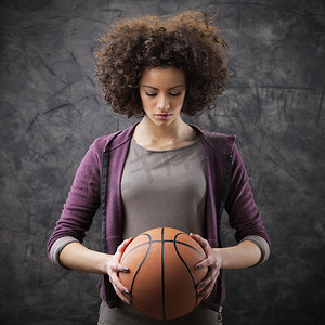 女篮摄影照片_女篮球运动员