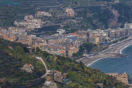 重要场景摄影照片_意大利南部阿马尔菲海岸的美丽风景重要旅行