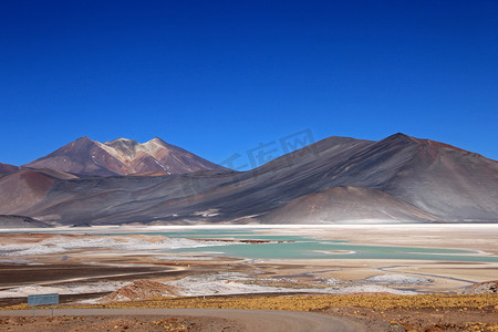 盐沼阿瓜斯卡连特斯，阿塔卡马沙漠，智利