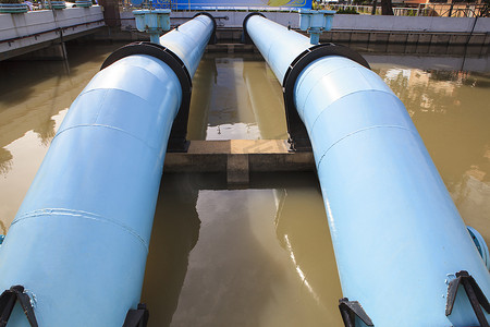 自来水厂工业区大供水管
