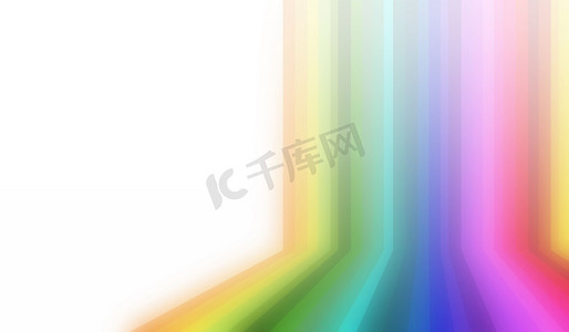 五颜六色的光谱迷离背景，彩虹摘要