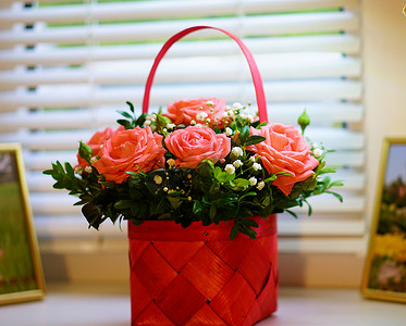 深红色·装饰·花卉·家居装饰·植物·红色·玫瑰·玫瑰·灌木·木本植物