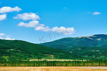 保加利亚风景与山