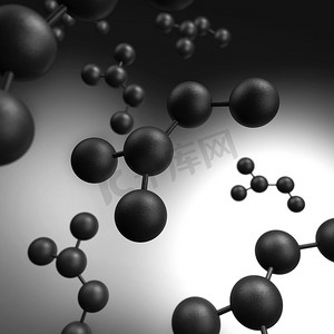 3Drendering 背景抽象黑色纹理组成 molecu