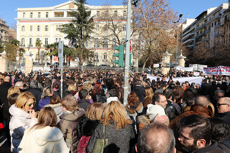 希腊 - 塞萨洛尼基 - 抗议