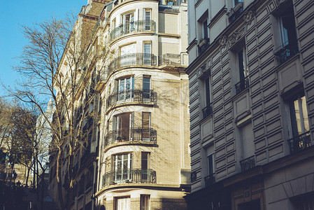 巴黎法国城市步行旅游拍摄