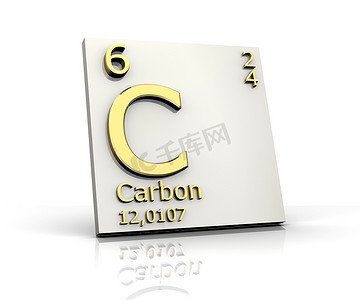 学习元素摄影照片_碳形式元素周期表