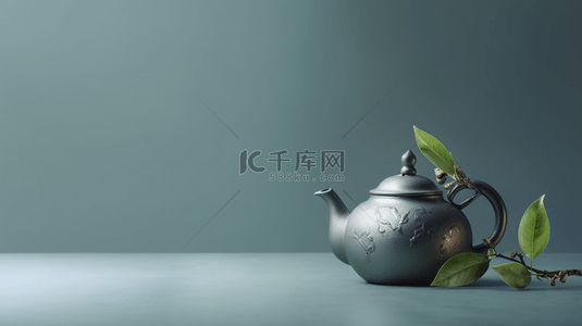 中茶壶背景图片_简约中国风茶壶背景