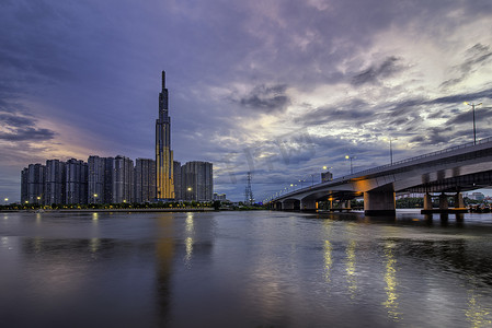 超高频模块摄影照片_Landmark 81 是越南胡志明市的一座超高摩天大楼