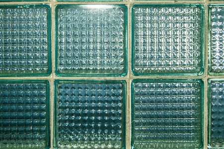 玻璃绿方砖墙背景、饰面材料