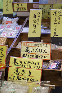 京都的传统食品市场。