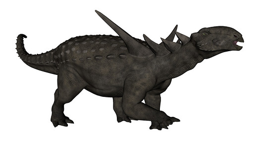 Sauropelta 恐龙 - 3D 渲染