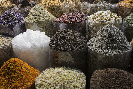 迪拜香料市场或老市场是杜巴的传统市场