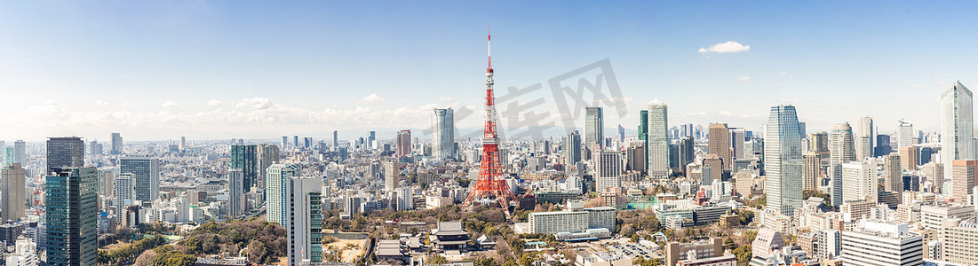 地标摄影照片_日本东京东京铁塔