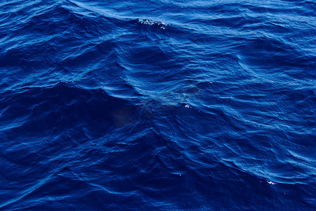 波浪水面蓝色抽象背景