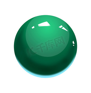 插图：撞球、斯诺克球、台球 HD 隔离在白色背景上。