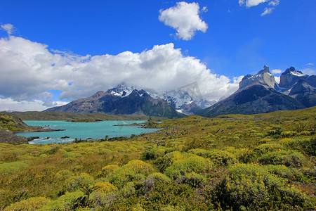 Cuernos Paine Grande, Torres Del Paine National Park, 巴塔哥尼亚, 智利