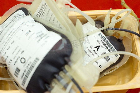 袋子血液和血浆 A 型血型