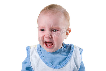 婴儿的眼泪摄影照片_眼泪