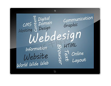 平板电脑网页设计概念