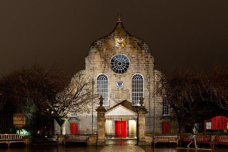 苏格兰爱丁堡 — 2020 年 3 月 19 日 Canongate 教堂