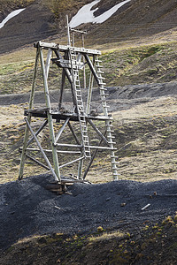 北斯瓦尔巴特群岛废弃木煤矿运输站