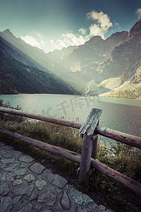 png绿水摄影照片_绿水山湖 Morskie Oko，波兰塔特拉山