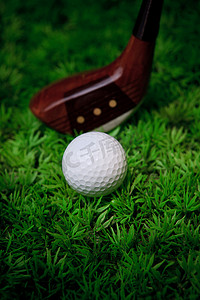 高尔夫运动摄影照片_高尔夫运动和绿色