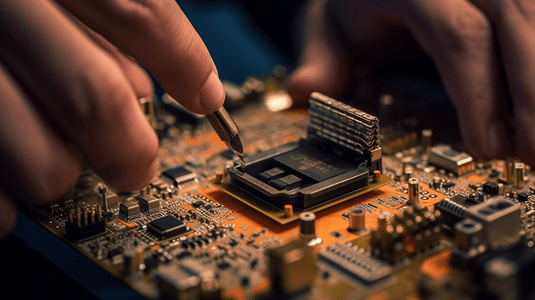 芯片科技制造CPU电路板