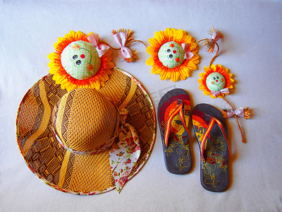 沙滩帽凉鞋网站向日葵的好情节