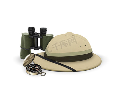 探险家帽子和设备